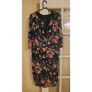 VFSHOW Womens Front Zipper Slim Work Office Business Cocktail Party Pencil Dress